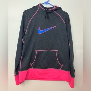 Nike Therma-Fit Pink and Gray Hoodie